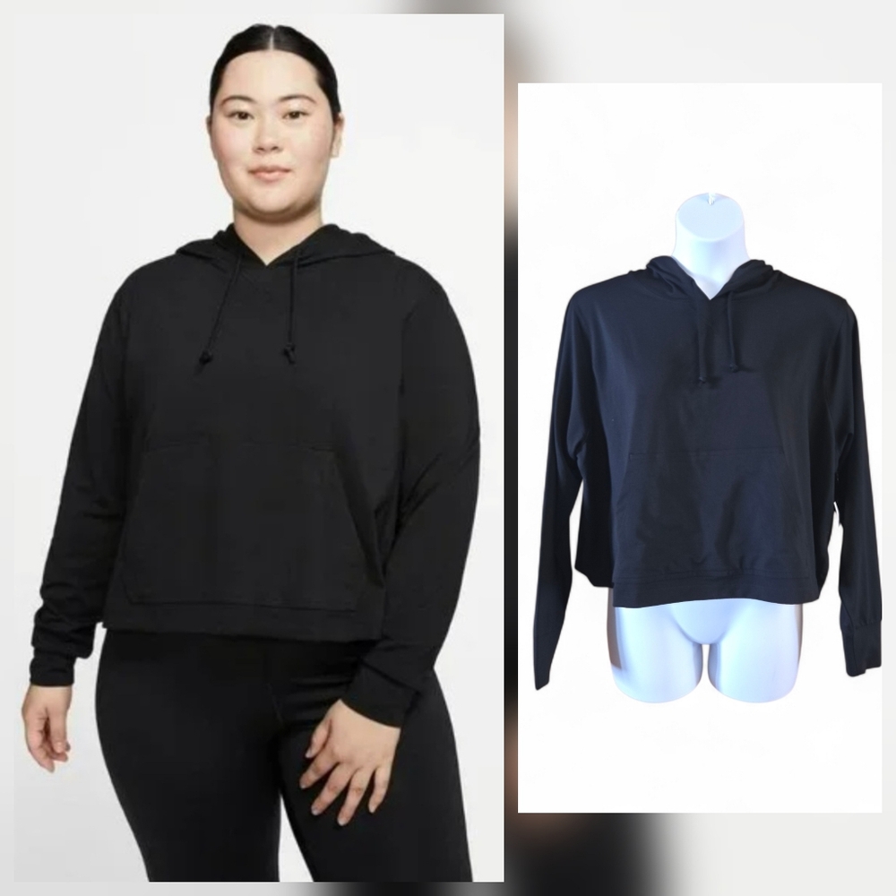 Women's Nike Yoga Dri-FIT Cropped Hoodie CU8995-010 (Plus Size) 2X Large NWT